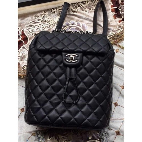Rucsac Chanel din piele de oaie A91121 negru