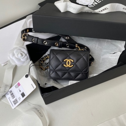 Chanel Sheepskin Original Leather Pocket AP2549 negru