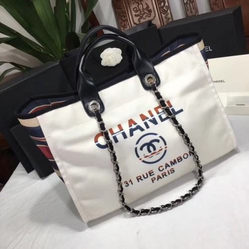 Geantă de cumpărături Chanel 66941 Albă