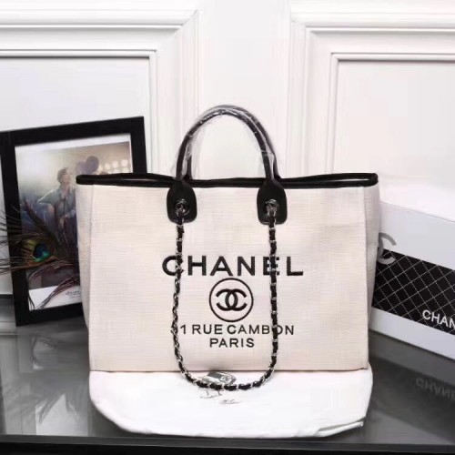 Geantă de cumpărături Chanel A66941 Albă