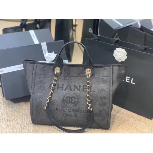 Geantă de cumpărături Chanel A66941 albastru închis