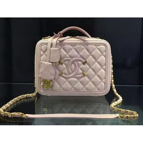 Geantă de umăr Chanel Original din piele de vițel CHA6678 roz