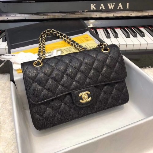 Geantă Chanel Classic mică A01113 neagră
