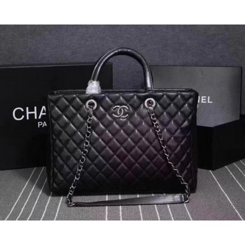 Geantă Chanel Tote din piele de oaie CHA3625 Negru