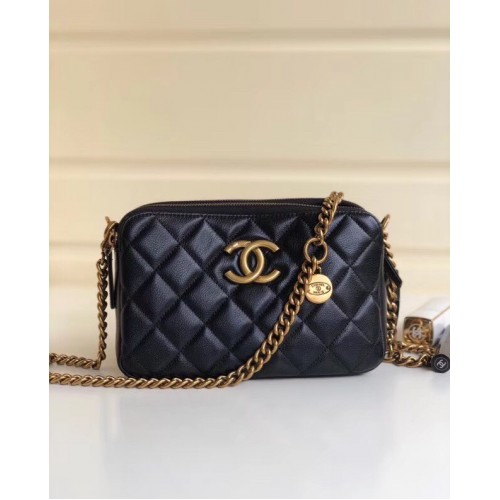 Clutch clasic Chanel cu lanț A94105 negru