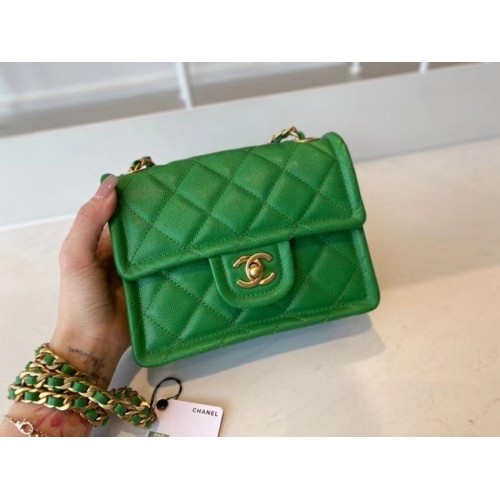 Geantă Chanel crossbody AS2356 verde