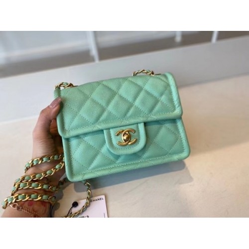 Geantă Chanel crossbody AS2356 verde deschis