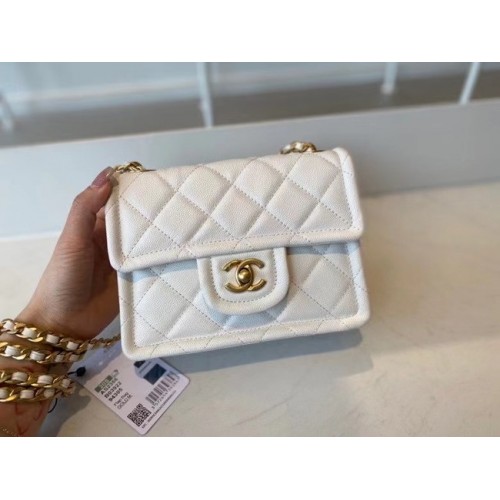 Geantă Chanel crossbody AS2356 albă