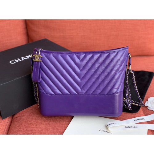 Geantă hobo Chanel Gabrielle A93824 violet