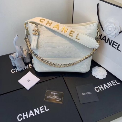 Geantă hobo Chanel Gabrielle A93824 albă