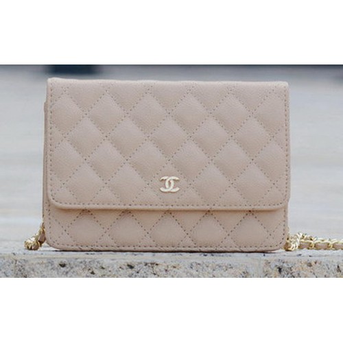Geantă Chanel mini Flap Pattern Apricot Cannage A33814 Auriu