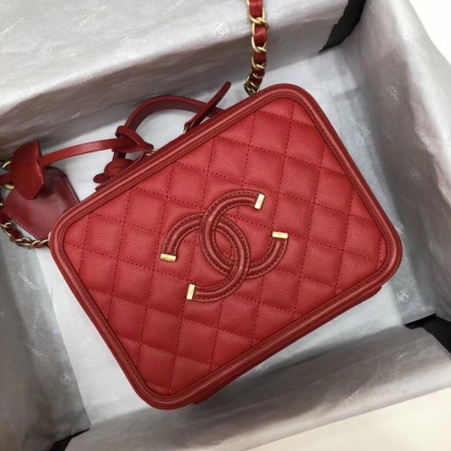 Geantă de toaletă Chanel mini Original A93342 roșie