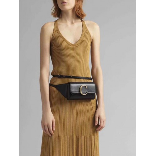 Geantă de piele Chloe Original 3S036 neagră