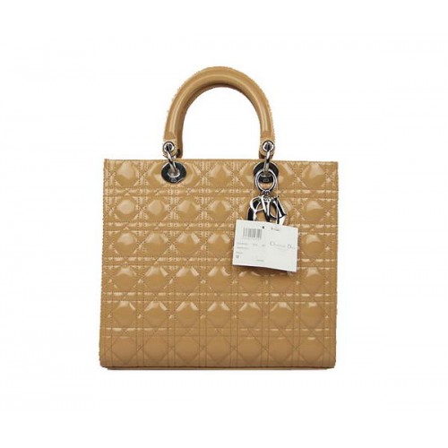 Genți Christian Dior Lawed, vânzare fierbinte, geantă mare Lady Dior CAL44561, argintiu caisă