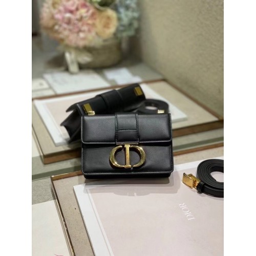 DIOR 30 MONTAIGNE GEANTĂ mini din piele de vițel M9204U neagră