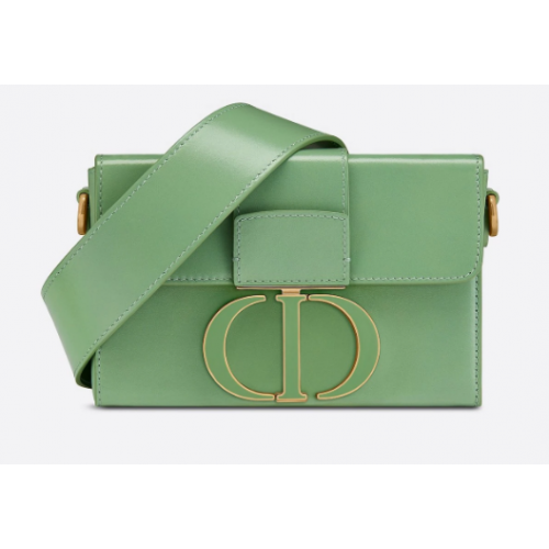DIOR 30 MONTAIGNE BOX BAG Piele de vițel verde mentă M9204U