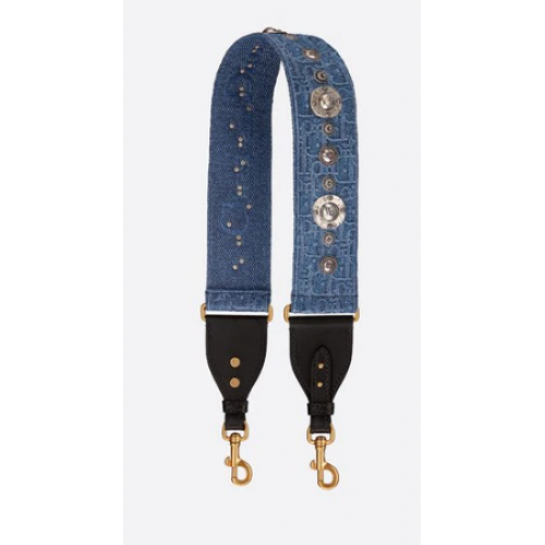 CUREA DIOR ALBASTRĂ DIOR OBLIQUE COMPLET BRODATĂ M928