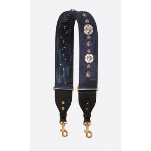 CUREA DIOR ALBASTRĂ MULTICOLORĂ CAMOUFLAJ COMPLET BRODATĂ M928