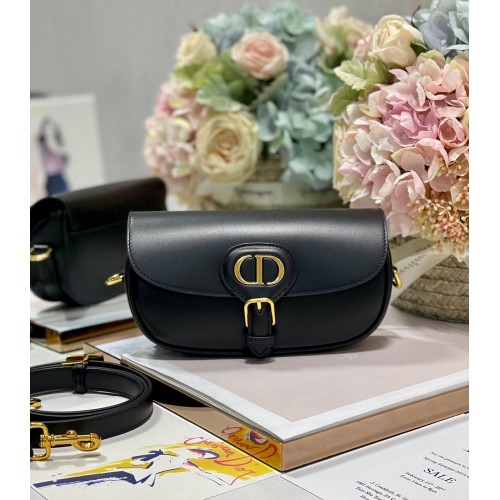 DIOR BOBBY EAST-WEST GEANTĂ Box Piele de vițel M9317S Negru