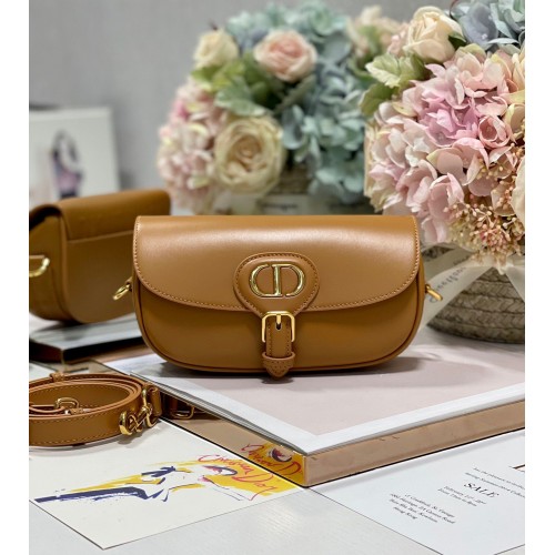 DIOR BOBBY EAST-WEST GEANTĂ Box Piele de vițel M9317S Maro
