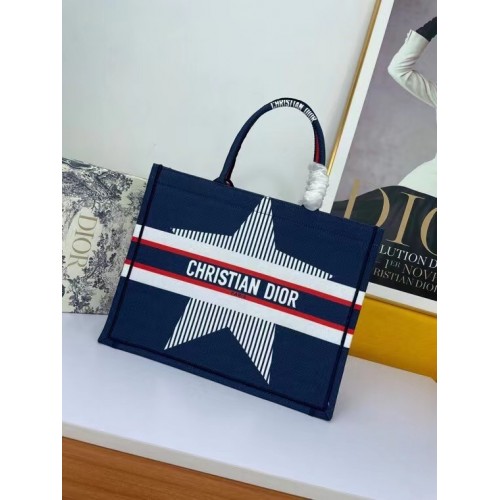 DIOR BOOK TOTE Broderie multicoloră M1297ZR-13