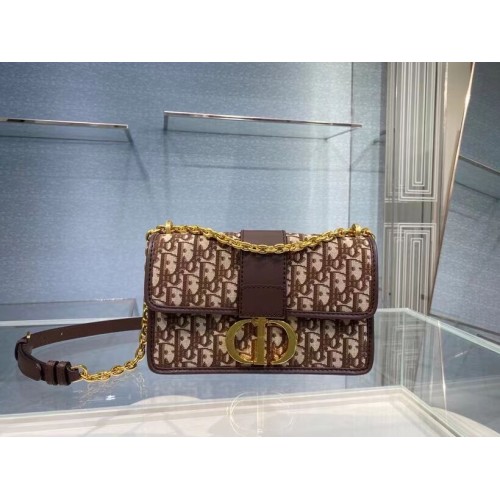 DIOR BOOK TOTE SMALL Oblique Embroidered C9008 Maro