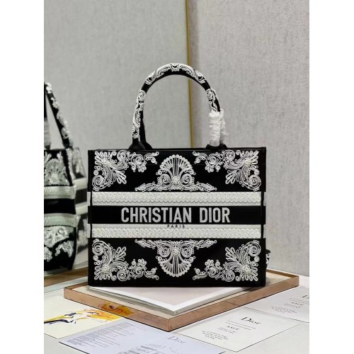 DIOR BOOK TOTE piele C1287-25 negru
