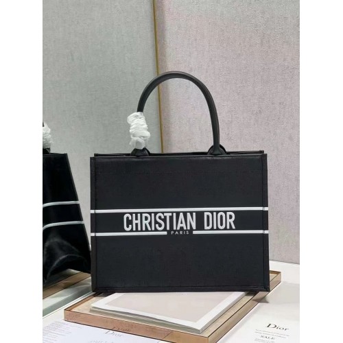 DIOR BOOK TOTE piele Constellation Broderie M1296ZR negru