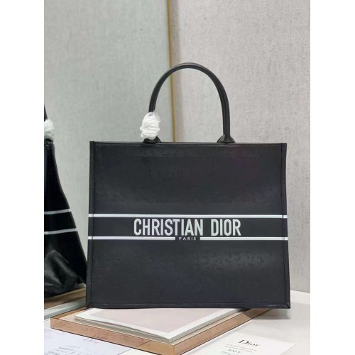 DIOR BOOK TOTE piele Constellation Broderie M1297ZR negru