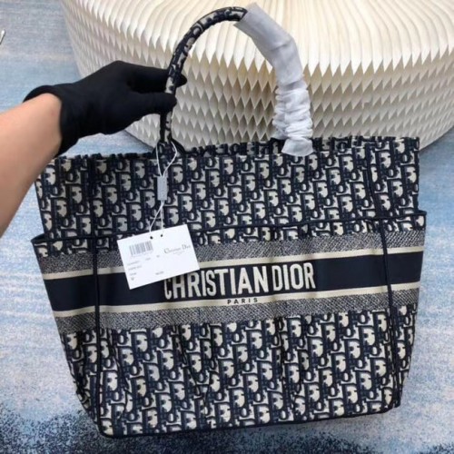 Geantă de plajă DIOR CANVAS C0175 ALBASTRU