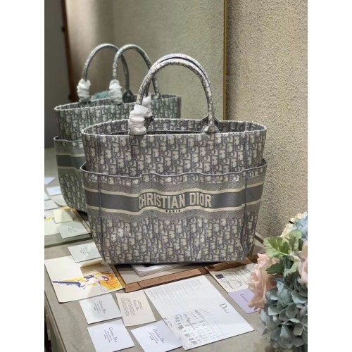 Geantă de plajă DIOR CANVAS C0175 GRI