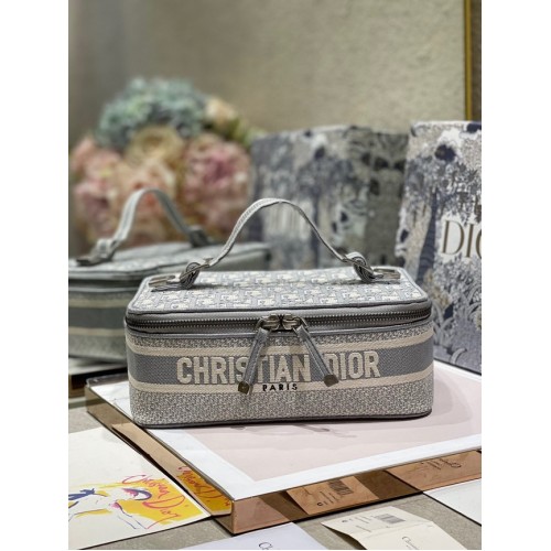 DIOR GEANTĂ DIORTRAVEL gri Dior Broderie Oblique S5481VR