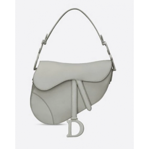 GEANTĂ DIOR GRAY STONE SADDLE MATĂ DIN PIELE DE VIȚEL M0446I