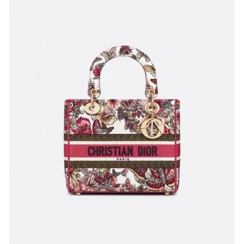 DIOR LADY D-LITE BAG Broderie M0566BRE-10