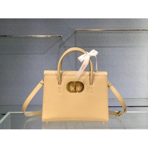DIOR LARGE ST HONORE TOTE Piele de vițel granulată M9306UBAE caisă