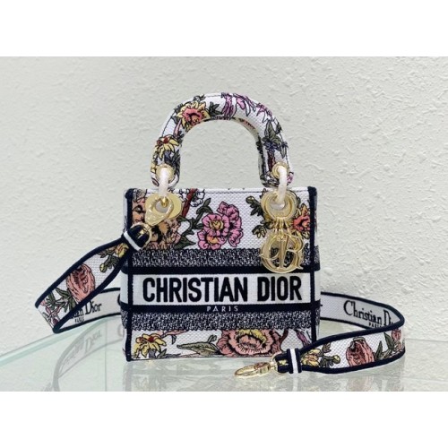 DIOR MINI LADY D-LITE BAG Broderie M0500BZ-1