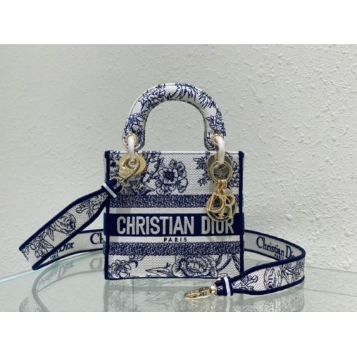 DIOR MINI LADY D-LITE BAG Broderie M0500BZ-2