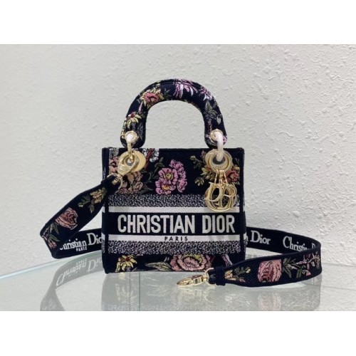 DIOR MINI LADY D-LITE BAG Broderie M0500BZ-4