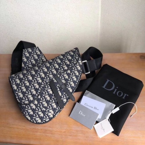 Geantă de centură DIOR OBLIQUE SADDLE M9019 albastră