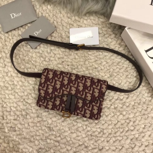 Geantă cu centură DIOR Oblique D26988 Vin