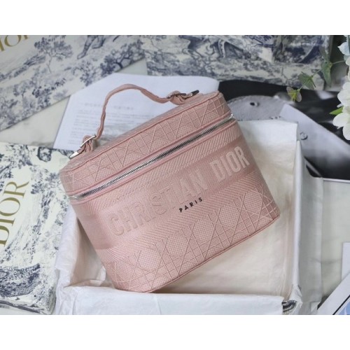 Dior Oblique Brodat DIORTRAVEL TROUSĂ DE TOALETĂ S5480 roz
