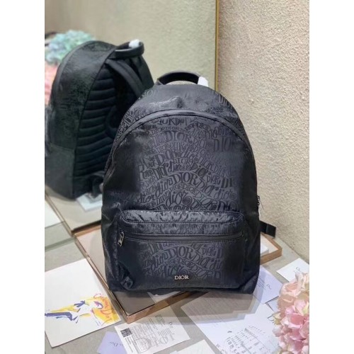 RUCSAC DIORTRAVEL Dior Oblique Jacquard Tehnic C0064 negru