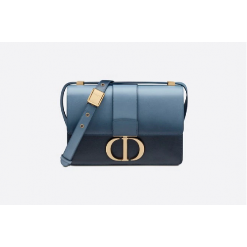 Dior 30 MONTAIGNE BAG Piele de vițel cu gradient albastru indigo M9203U