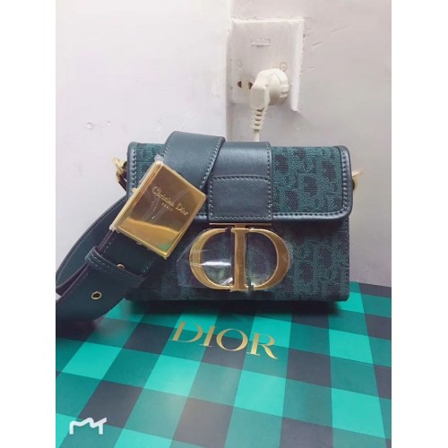 Dior 30 MONTAIGNE DIOR OBLIQUE BAG C1693 Verde