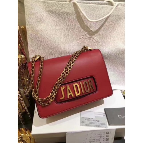 Geantă Dior JADIOR Flap din piele de vițel CD9002 Roșie