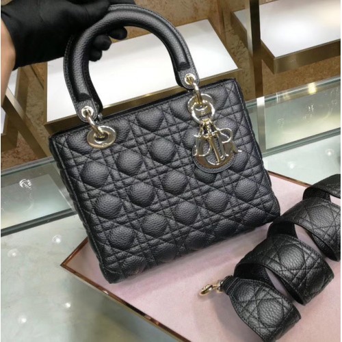 Dior LADY DIOR GEANTĂ DIN PIELE DE VIȚEL M0575 neagră