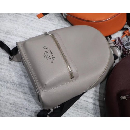 Rucsac Dior Original din piele de vacă S0208 gri
