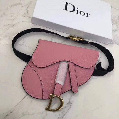 Dior GEANTĂ SADDLE-CLUTCH VAN KALFSLEER S5632C Roz Balet Roz