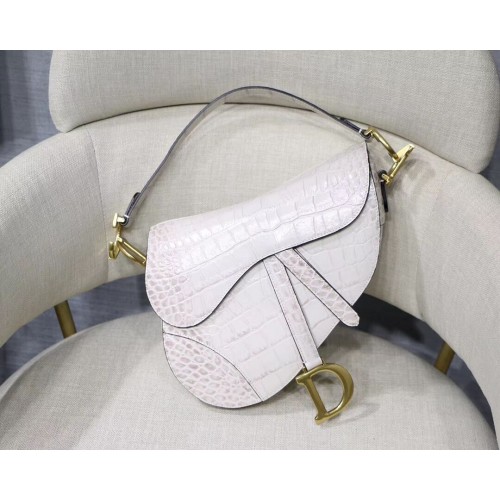 Dior SADDLE SOFT CALFSKIN BAG C9045 alb