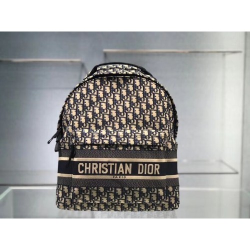 Rucsac Dior original din pânză CR2025 albastru